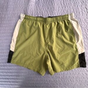 Cotton On Body Green and Cream Men's Athletic Shorts